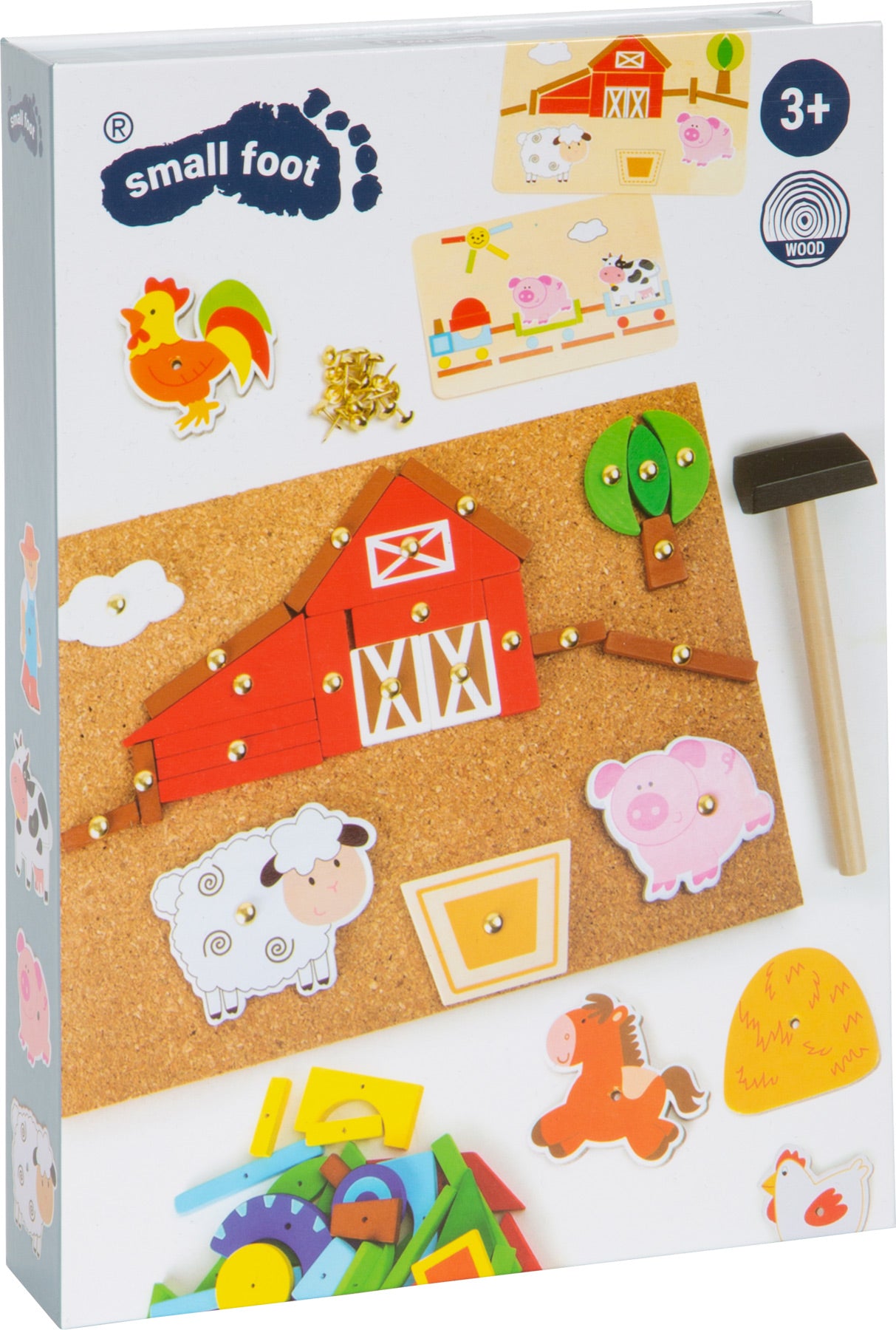 Hämmerchenspiel Bauernhof – Hämmerchenspiele, ab 3 Jahre, Holz, Kork, Metall | small foot