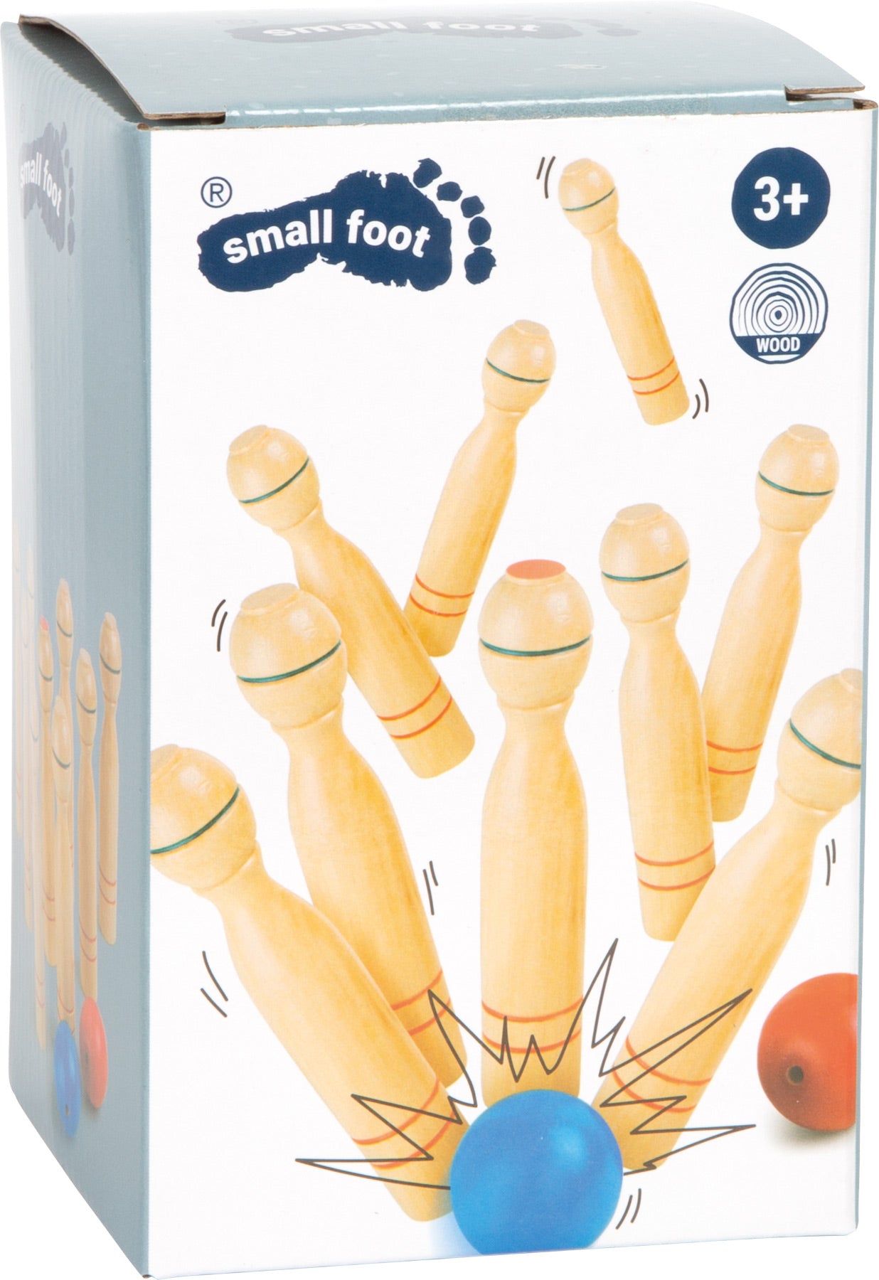 Kegelspiel – Spiele im Garten, ab 3 Jahre, 11 Teile, Holz | small foot®