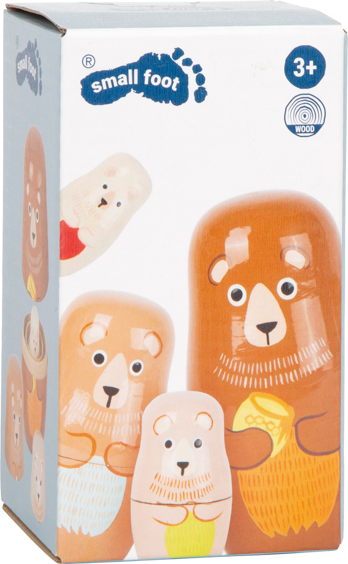 Matrjoschka Bären-Familie – Geburtstag, ab 24 Monate, 4 Teile, Holz | small foot®