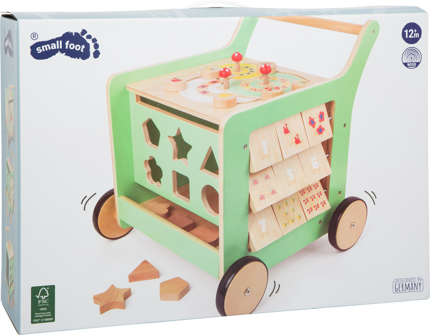 Lauflernwagen „Move it!“ – ab 12 Monate, Holz | small foot®
