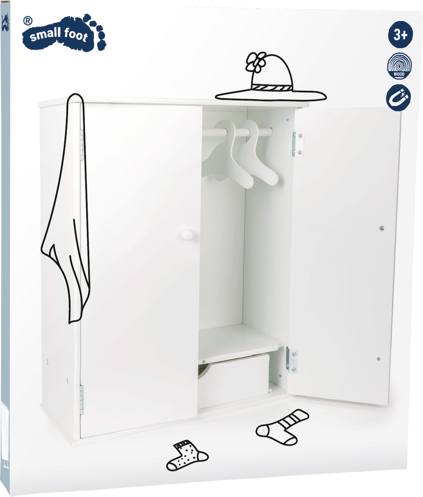 Puppenschrank – Puppenmöbel, ab 3 Jahre, Holz | small foot®