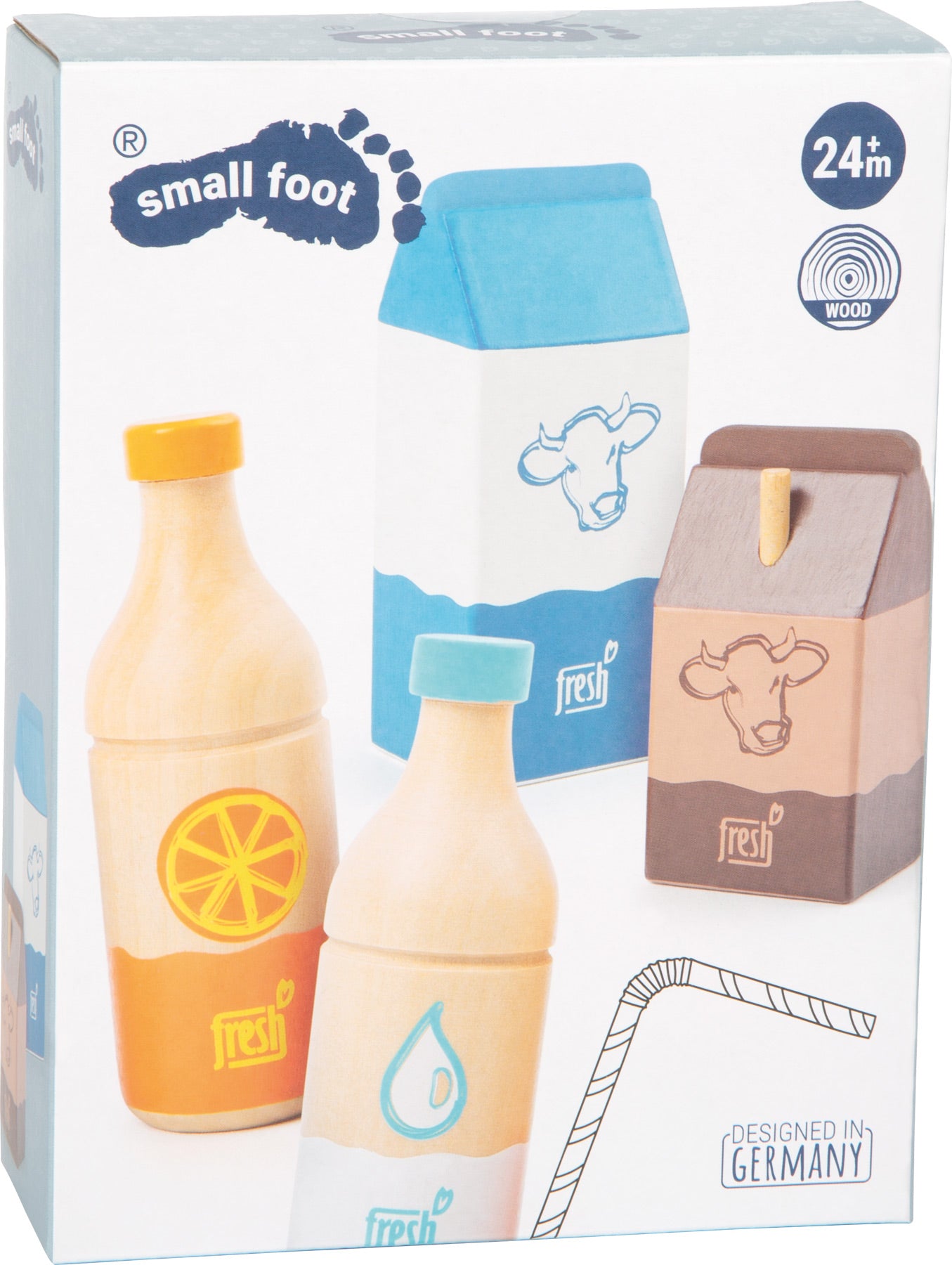 Getränke-Set „fresh“ – Kaufmannsläden, ab 24 Monate, 4 Teile, Holz | small foot®