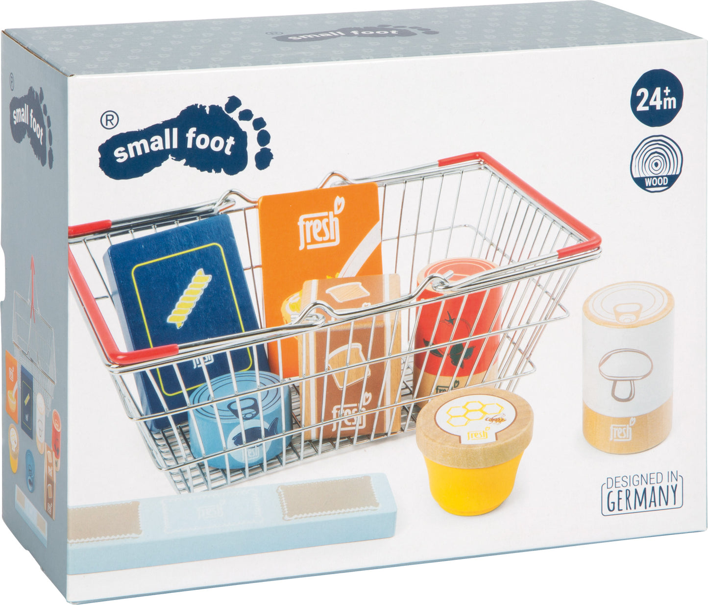 Lebensmittel-Set im Einkaufskorb „fresh“ | small foot®