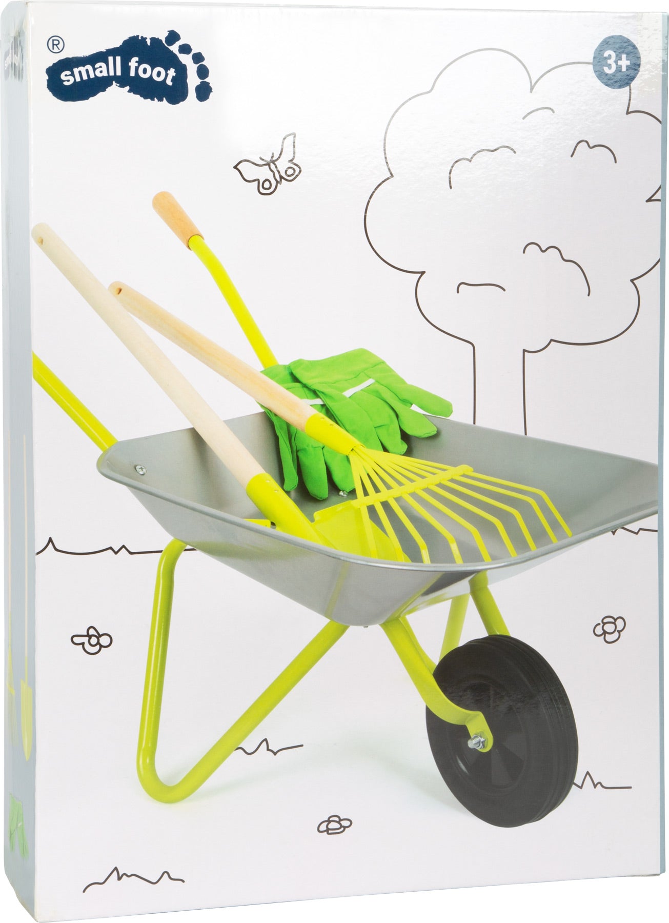 Schubkarre mit Gartenwerkzeug ab 3 Jahren, small foot®