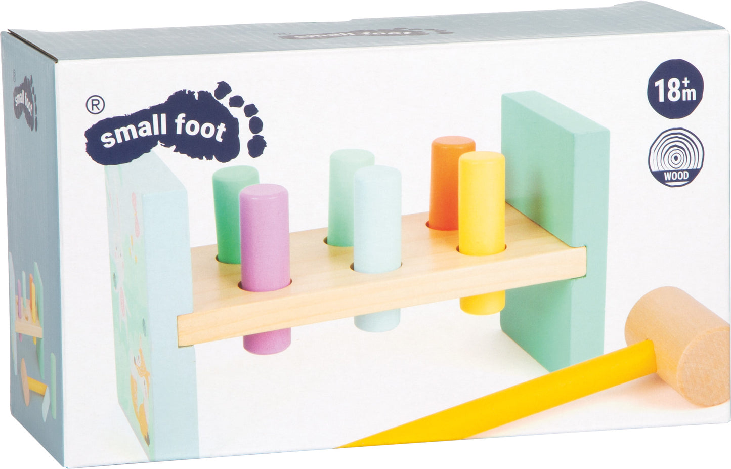 Klopfbank Pastell – Klopfspiele, ab 18 Monate, small foot®