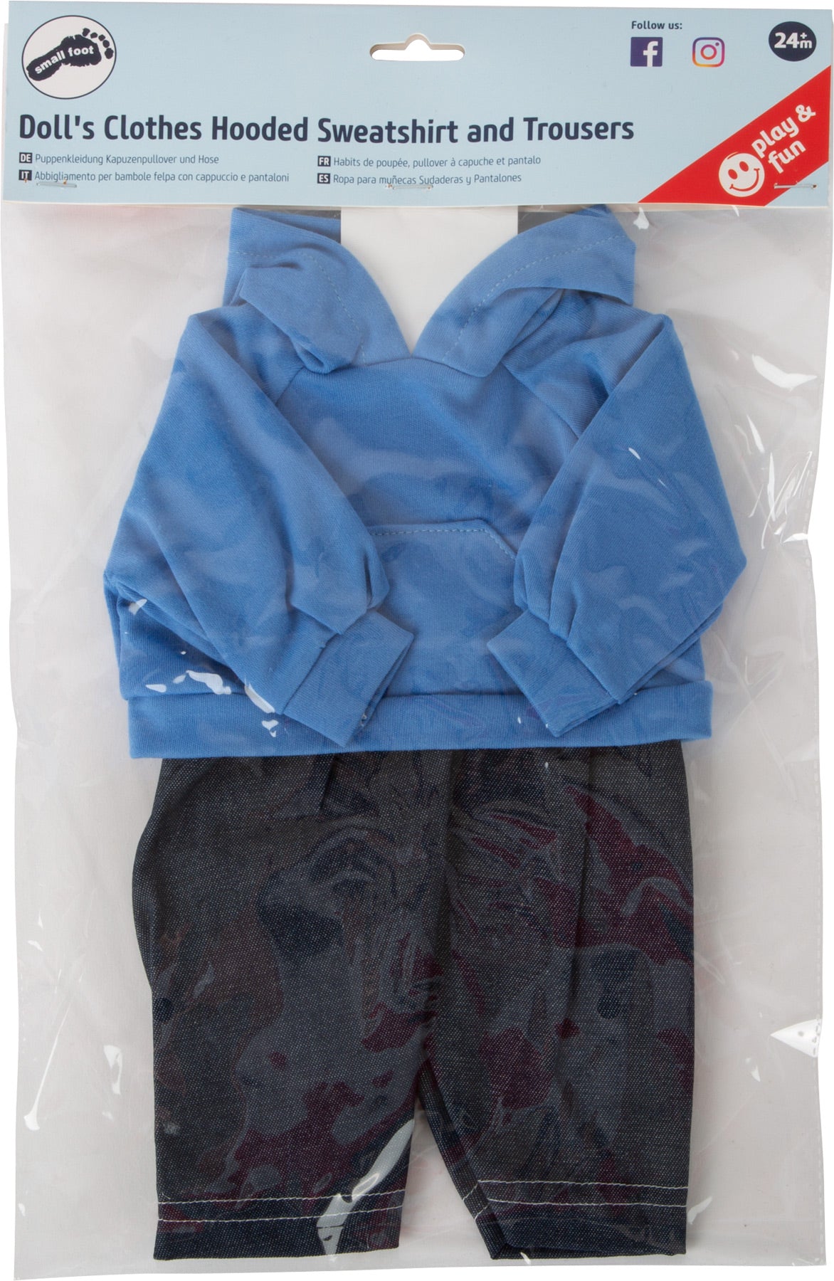 Puppenkleidung Kapuzenpullover und Hose, ab 24 Monate, small foot®