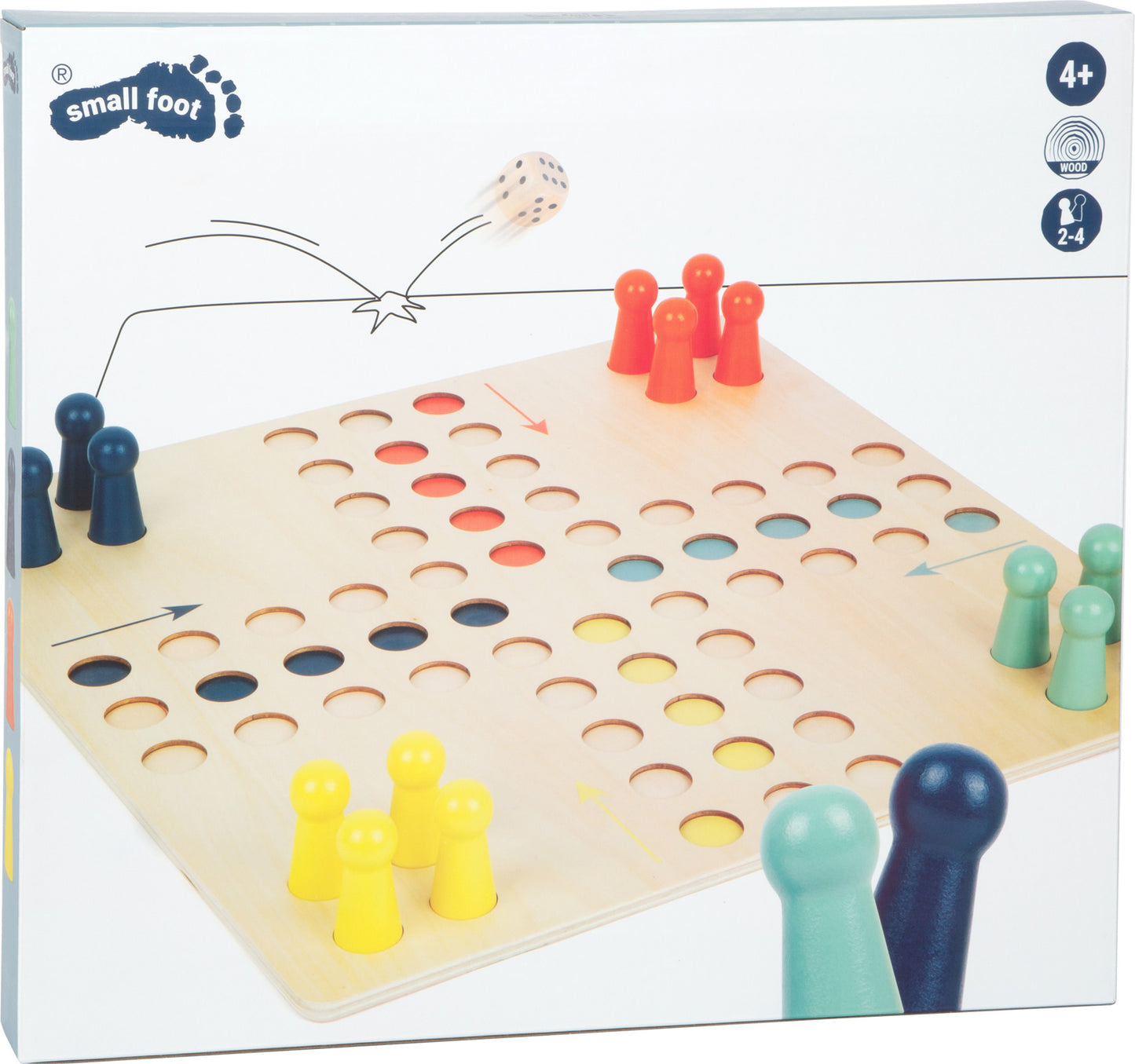 Ludo XL – Gesellschaftsspiele, ab 4 Jahre, small foot®