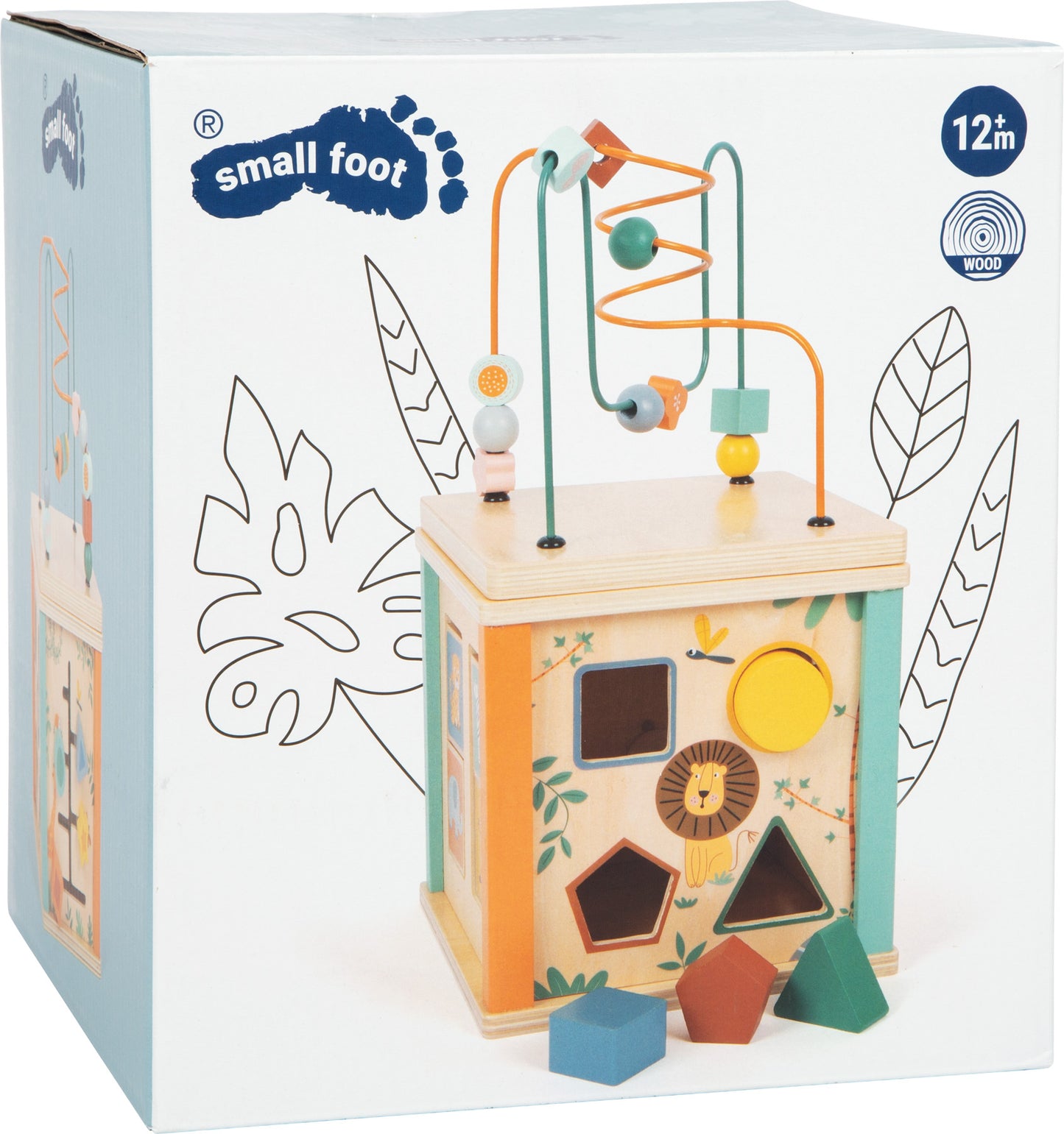 Motorikwürfel „Safari“ – Motorikspielzeug, ab 12 Monate, small foot®