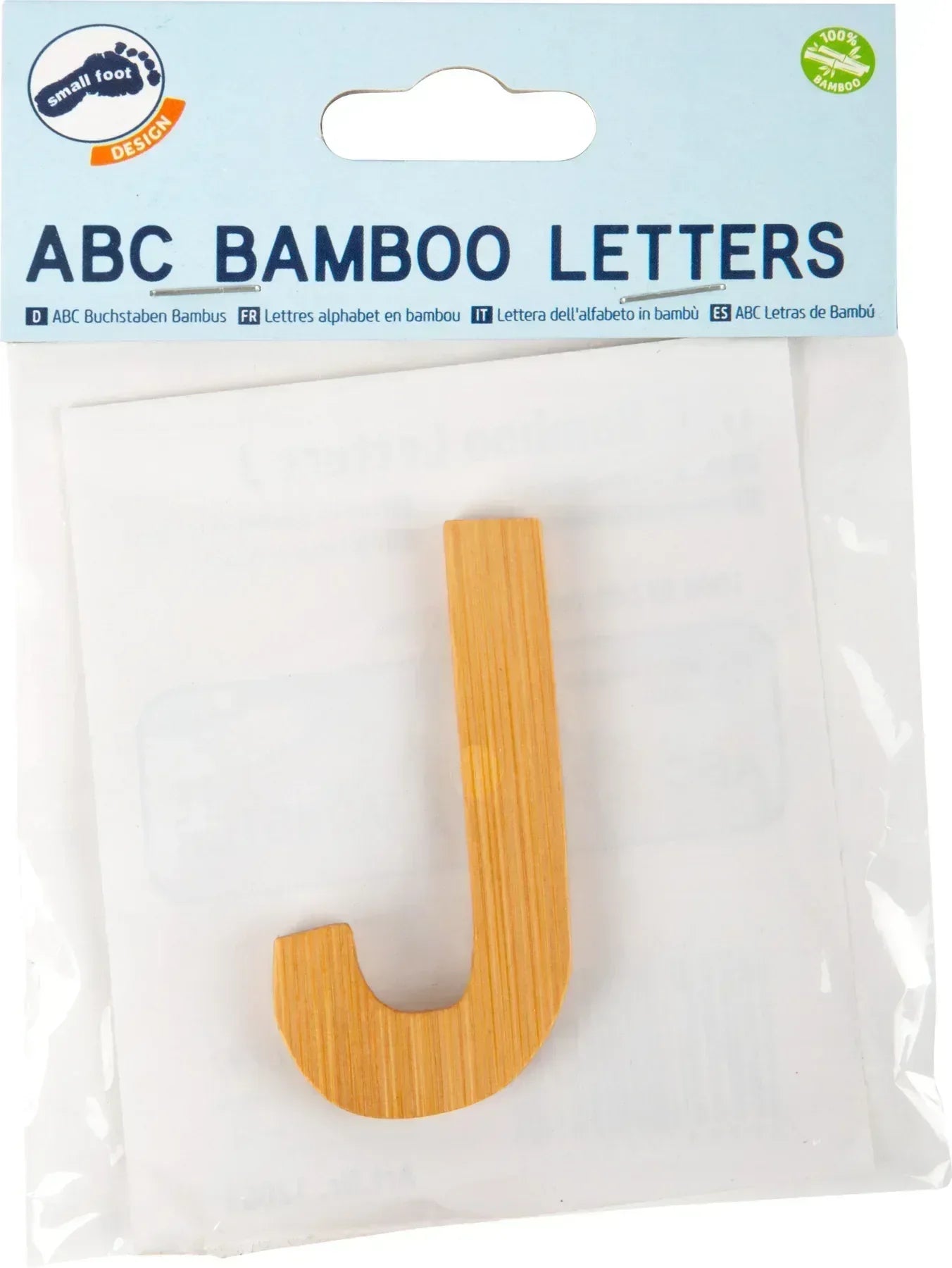 ABC Buchstaben Bambus J – Buchstaben und Buchstabenzüge, Holz, small foot®