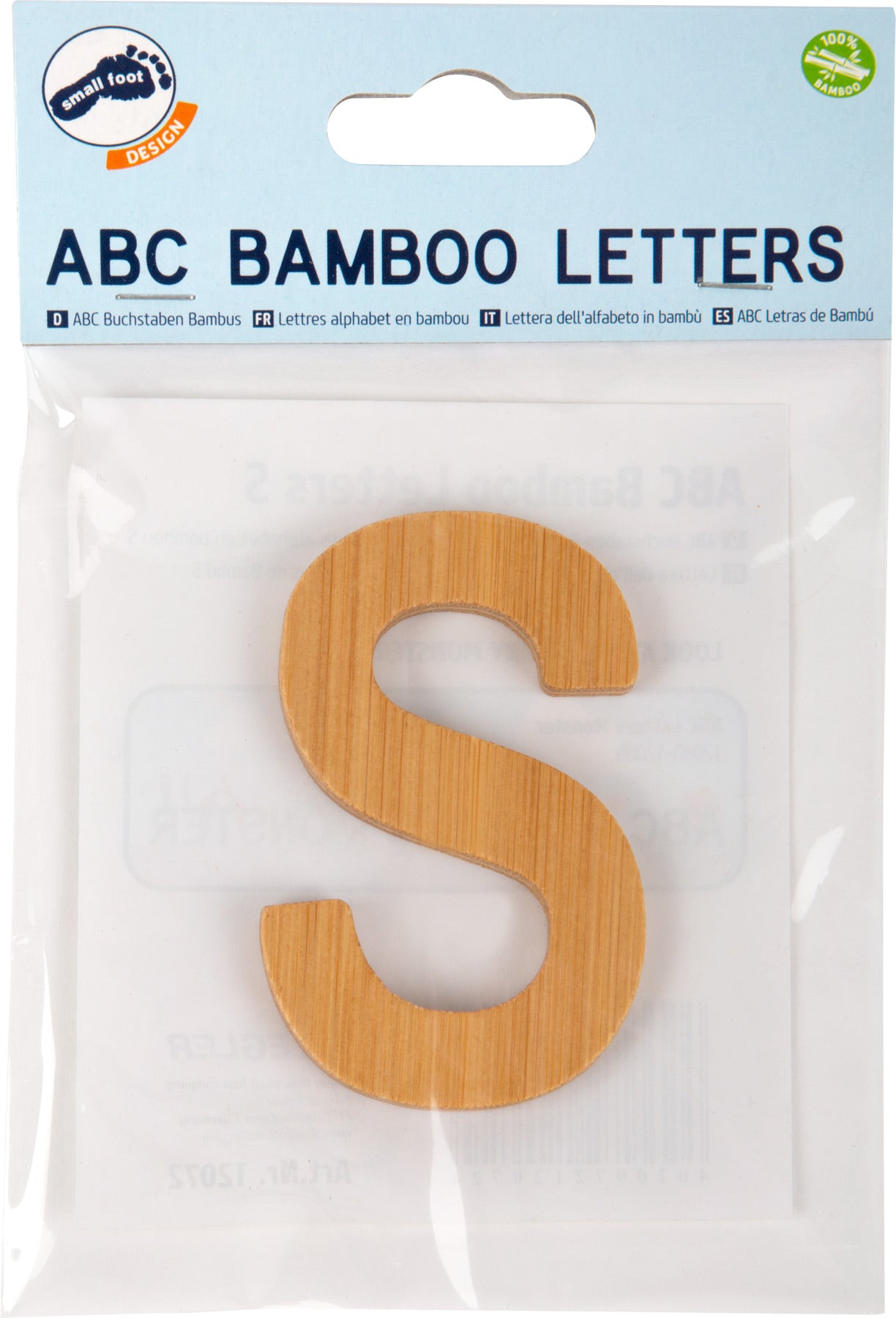 ABC Buchstaben Bambus S – Buchstaben und Buchstabenzüge, Holz, small foot®
