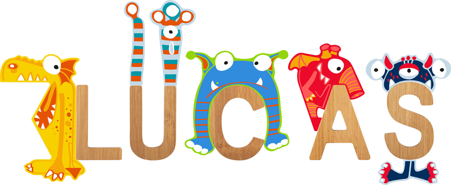 ABC Buchstaben Monster Gaga – Buchstaben und Buchstabenzüge, Holz, small foot®