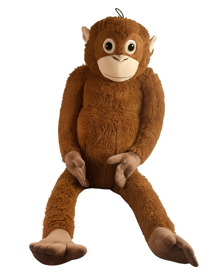 XXL Plüsch Affe 130cm mit Klett – Riesiger Hängeaffe