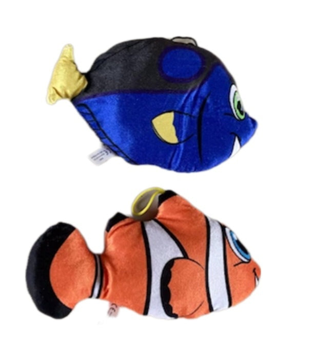 Tropenfisch Plüsch-Set 25cm: Clownfisch & Doktorfisch Anhänger