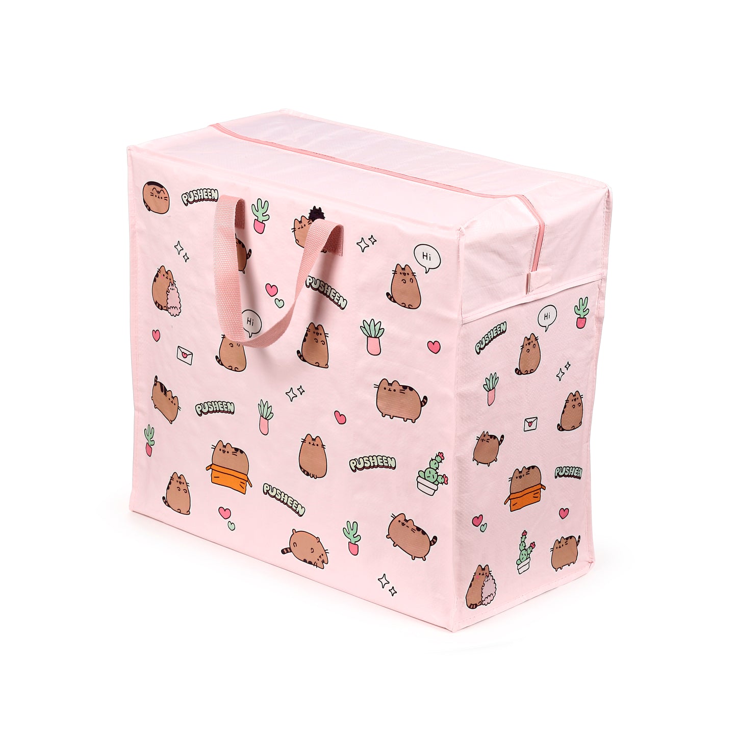 Pusheen the Cat Katze Pflanzen Aufbewahrungstasche mit Reißverschluss | Offiziell Lizenziert