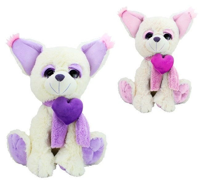 XXL Plüsch Chihuahua 50 cm: Hund mit Herz & Glitzeraugen