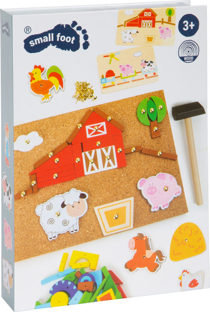Hämmerchenspiel Bauernhof – Hämmerchenspiele, ab 3 Jahre, Holz, Kork, Metall | small foot