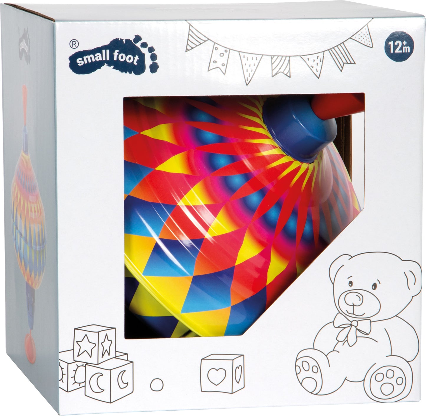 Brummkreisel Kunterbunt – Motorikspielzeug, ab 12 Monate, Metall | small foot®