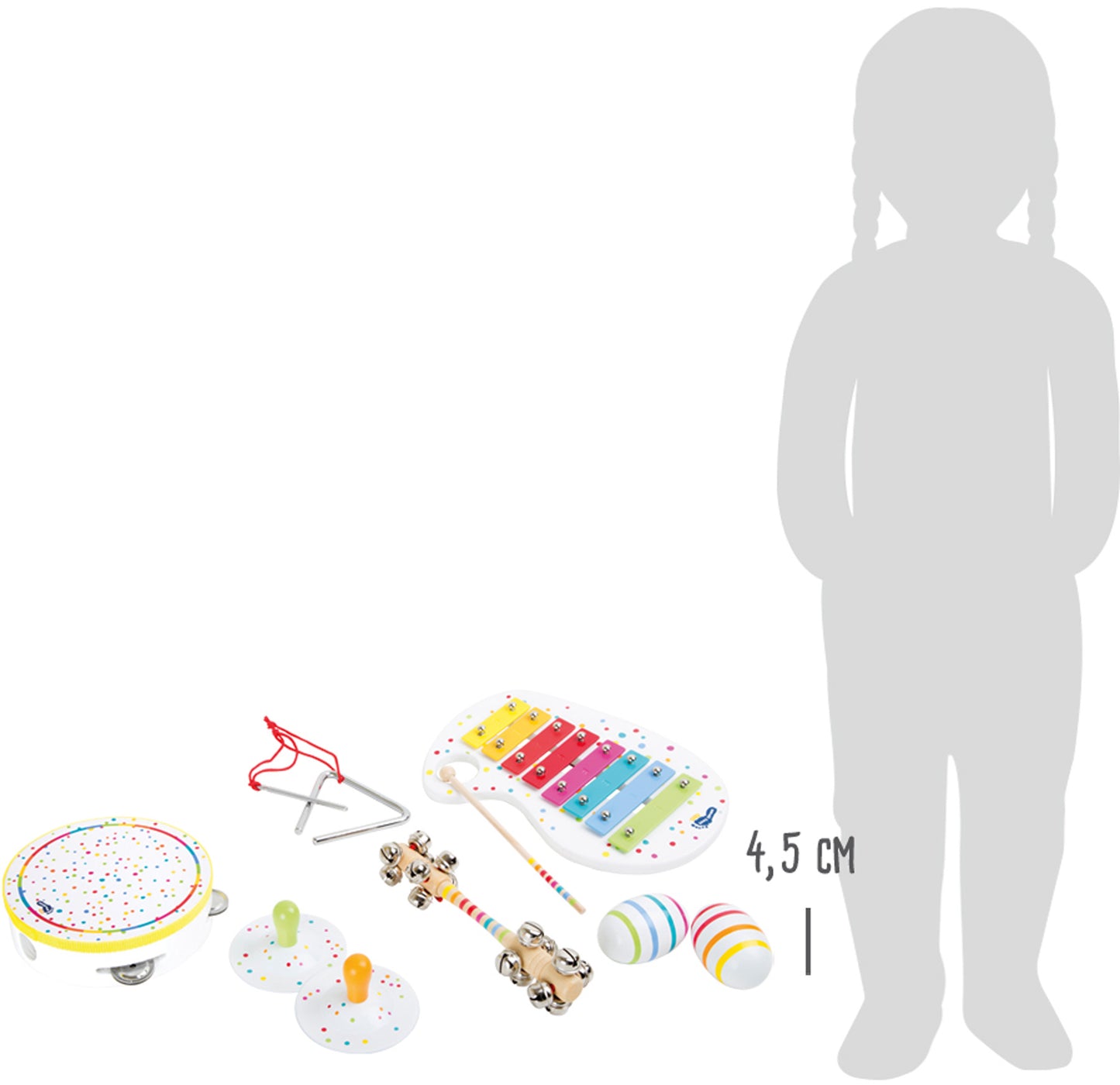 Musik-Set „Sound“ – Musikinstrumente, ab 3 Jahre, 8 Teile, Metall, Holz   small foot®