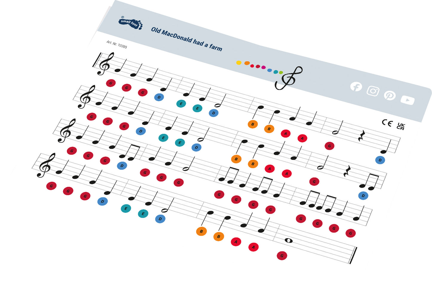 Musiktisch „Sound“ – Musikinstrumente, ab 3 Jahre, Holz, Metall | small foot®