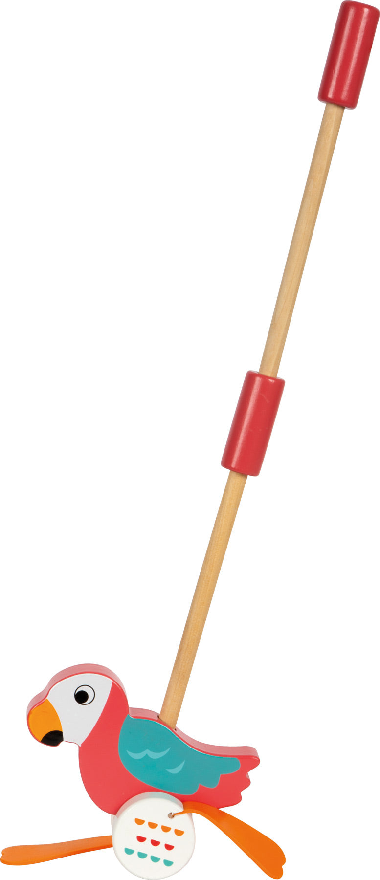 Holz Schiebetier Papagei „Lori“ – Lauflernspielzeug mit Watschel-Füßen | small foot®