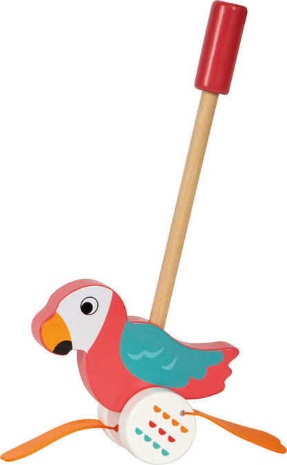 Holz Schiebetier Papagei „Lori“ – Lauflernspielzeug mit Watschel-Füßen | small foot®
