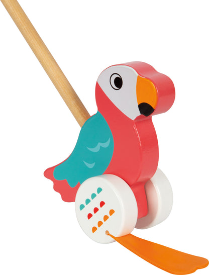 Holz Schiebetier Papagei „Lori“ – Lauflernspielzeug mit Watschel-Füßen | small foot®