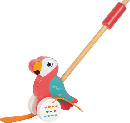 Holz Schiebetier Papagei „Lori“ – Lauflernspielzeug mit Watschel-Füßen | small foot®