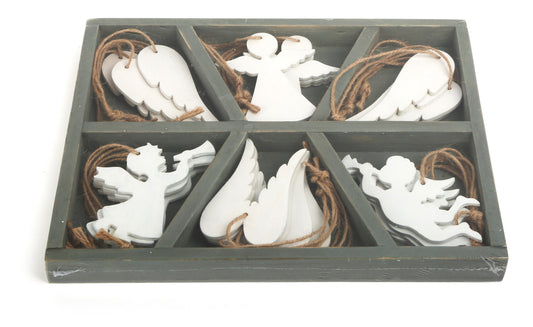 Deko-Hänger Engel – Weihnachten, 18 Teile, Holz | small foot®