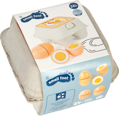 Holz-Eier – In der Küche, ab 24 Monate, 5 Teile, Holz, ca. 10 x 10 x 7 cm | small foot®