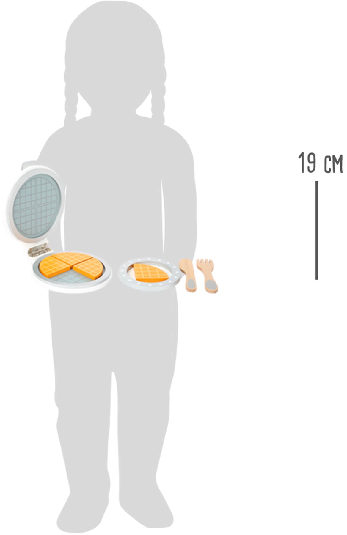 Waffeleisen Kinderküche – In der Küche, ab 3 Jahre, Holz, ca. 19 x 17 x 6 cm | small foot®