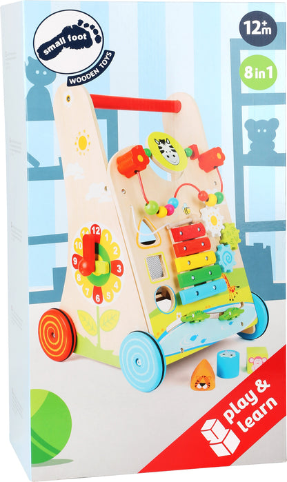 Lauflernwagen Blumenwiese – ab 12 Monate, Holz, Metall | small foot®