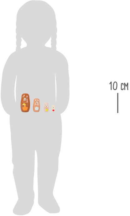 Matrjoschka Bären-Familie – Geburtstag, ab 24 Monate, 4 Teile, Holz | small foot®