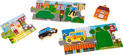 Storypuzzle Stadt – Puzzles, ab 24 Monate, Holz | small foot®