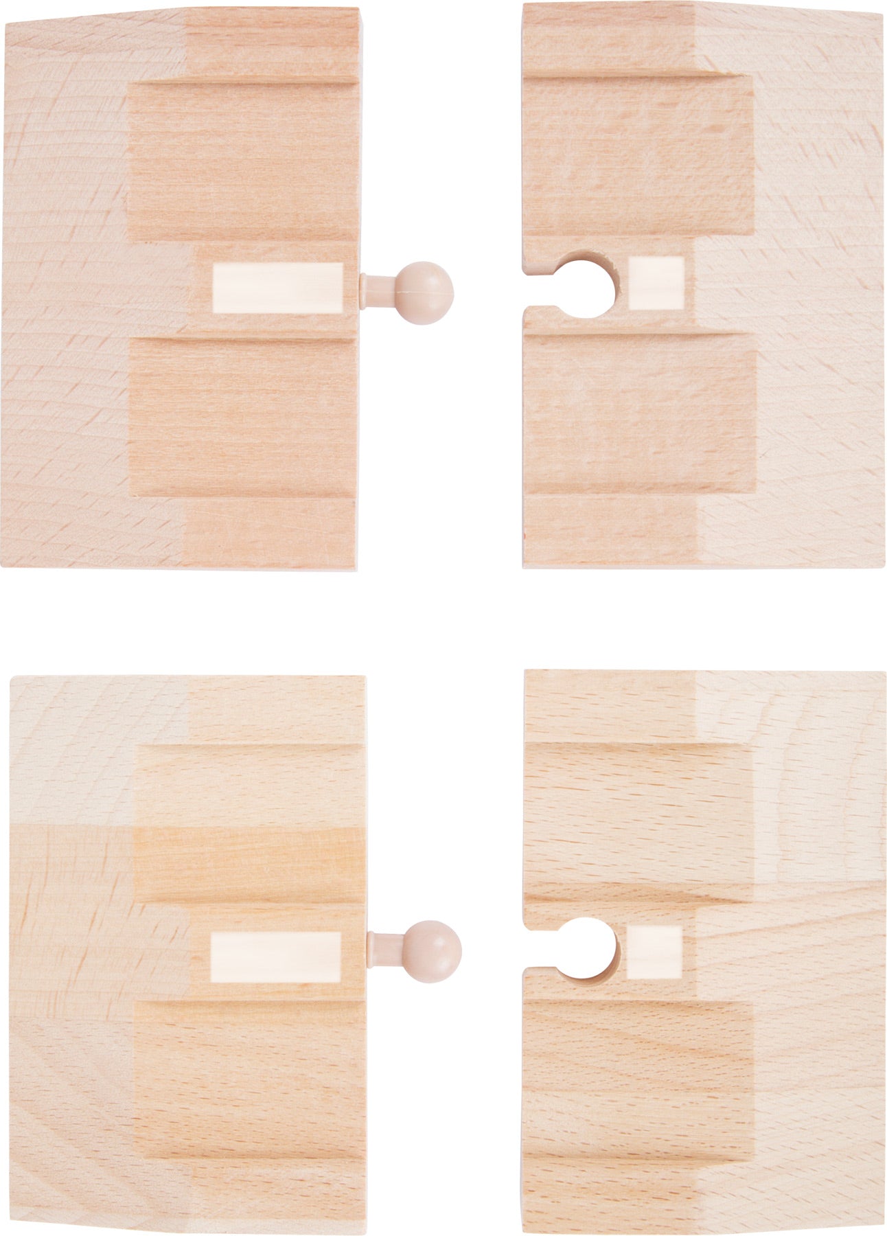 Straßen-Rampen – Holzeisenbahnen, ab 3 Jahre, 4 Teile, Holz | small foot®