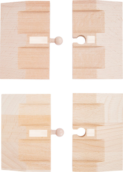 Straßen-Rampen – Holzeisenbahnen, ab 3 Jahre, 4 Teile, Holz | small foot®