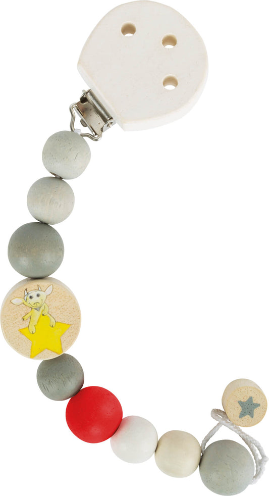 Schnullerkette „Ludwig“ aus Holz & Stoff – sicherer Schnullerhalter für Babys | small foot
