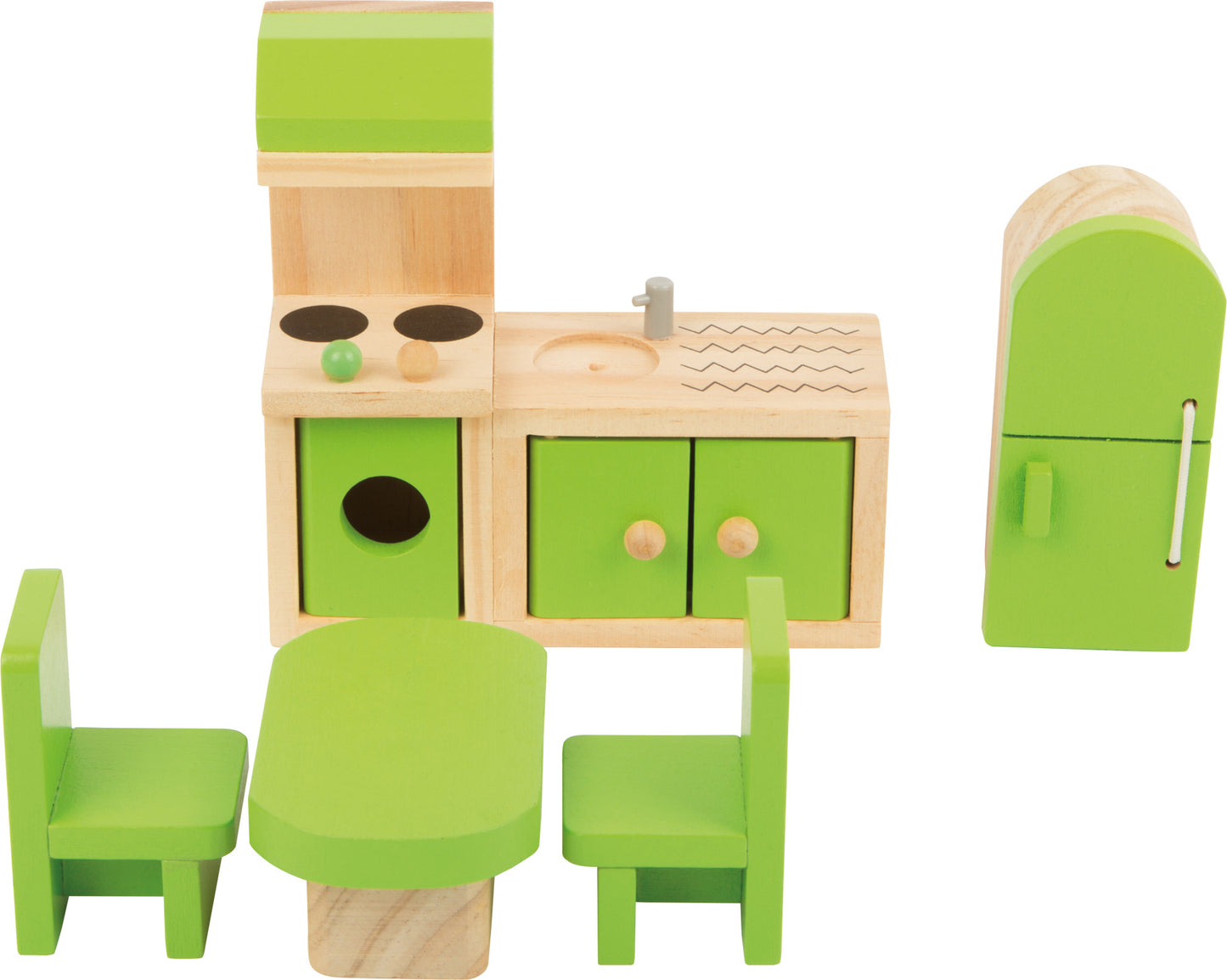 Puppenhausmöbel Küche aus Holz – Küchen-Set für Puppenhäuser | small foot