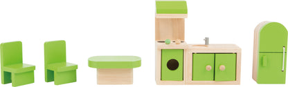 Puppenhausmöbel Küche aus Holz – Küchen-Set für Puppenhäuser | small foot