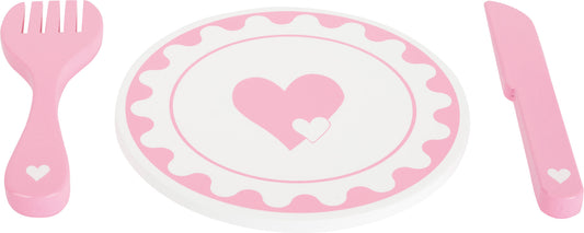 Teller- und Besteck-Set aus Holz für Kinder | small foot