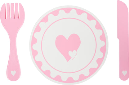 Teller- und Besteck-Set aus Holz für Kinder | small foot