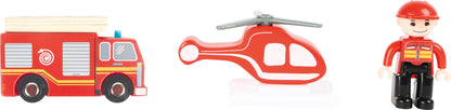 Feuerwehrwache mit Zubehör aus Holz | small foot
