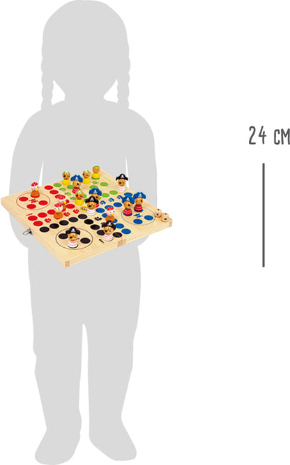 Ludo Pirateninsel – Gesellschaftsspiele, ab 4 Jahre, Holz | small foot®
