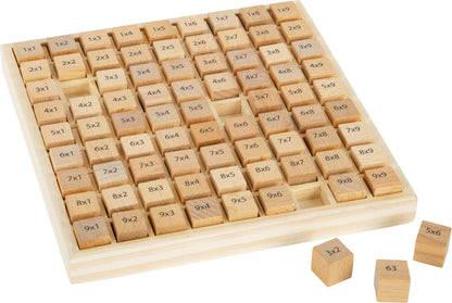 Rechenbrett Das kleine 1x1 – Lernspielzeug und Tafeln, ab 6 Jahre, Holz, ca. 17 x 17 x 2 cm | small foot®