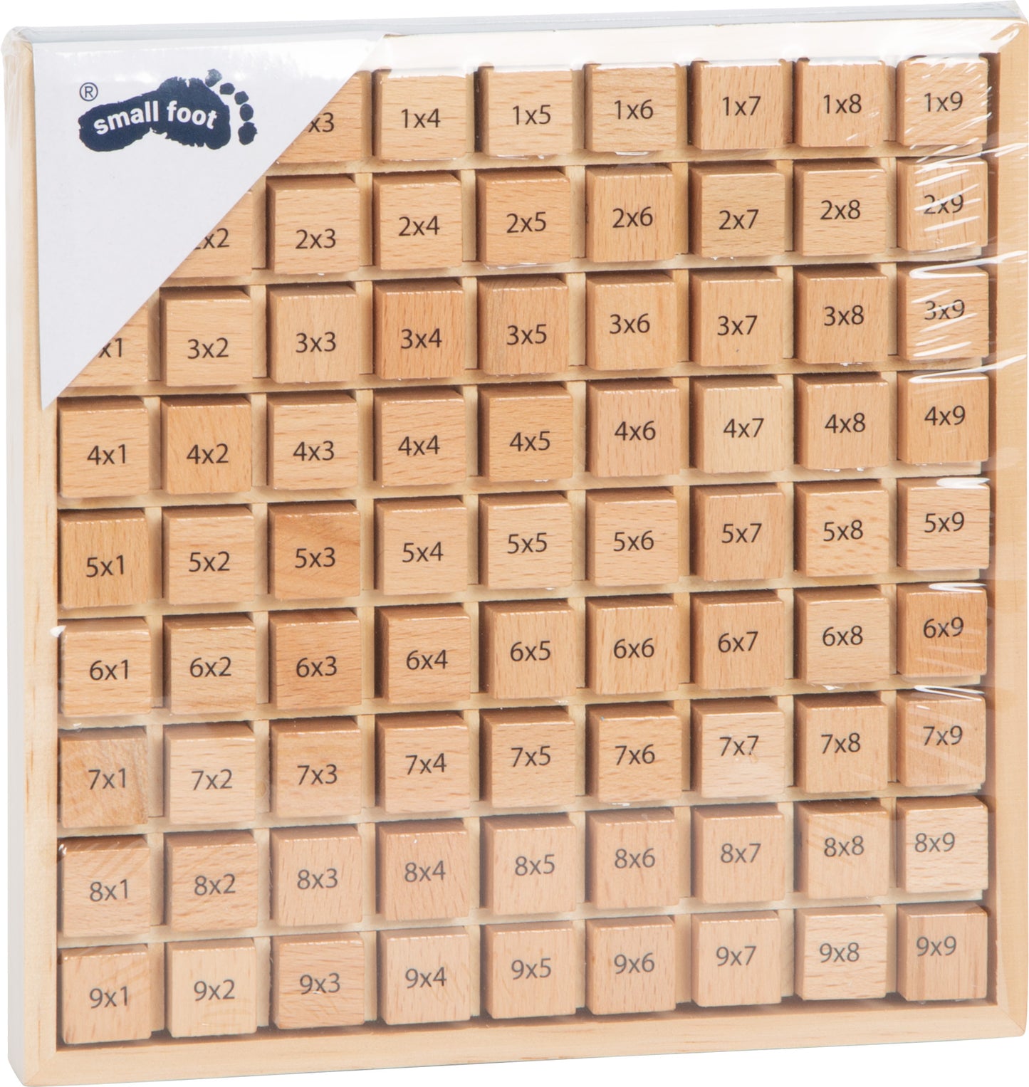 Rechenbrett Das kleine 1x1 – Lernspielzeug und Tafeln, ab 6 Jahre, Holz, ca. 17 x 17 x 2 cm | small foot®