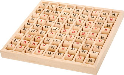 Multiplizier-Tabelle – Lernspielzeug und Tafeln, ab 6 Jahre, Holz, ca. 21 x 21 x 2 cm | small foot®