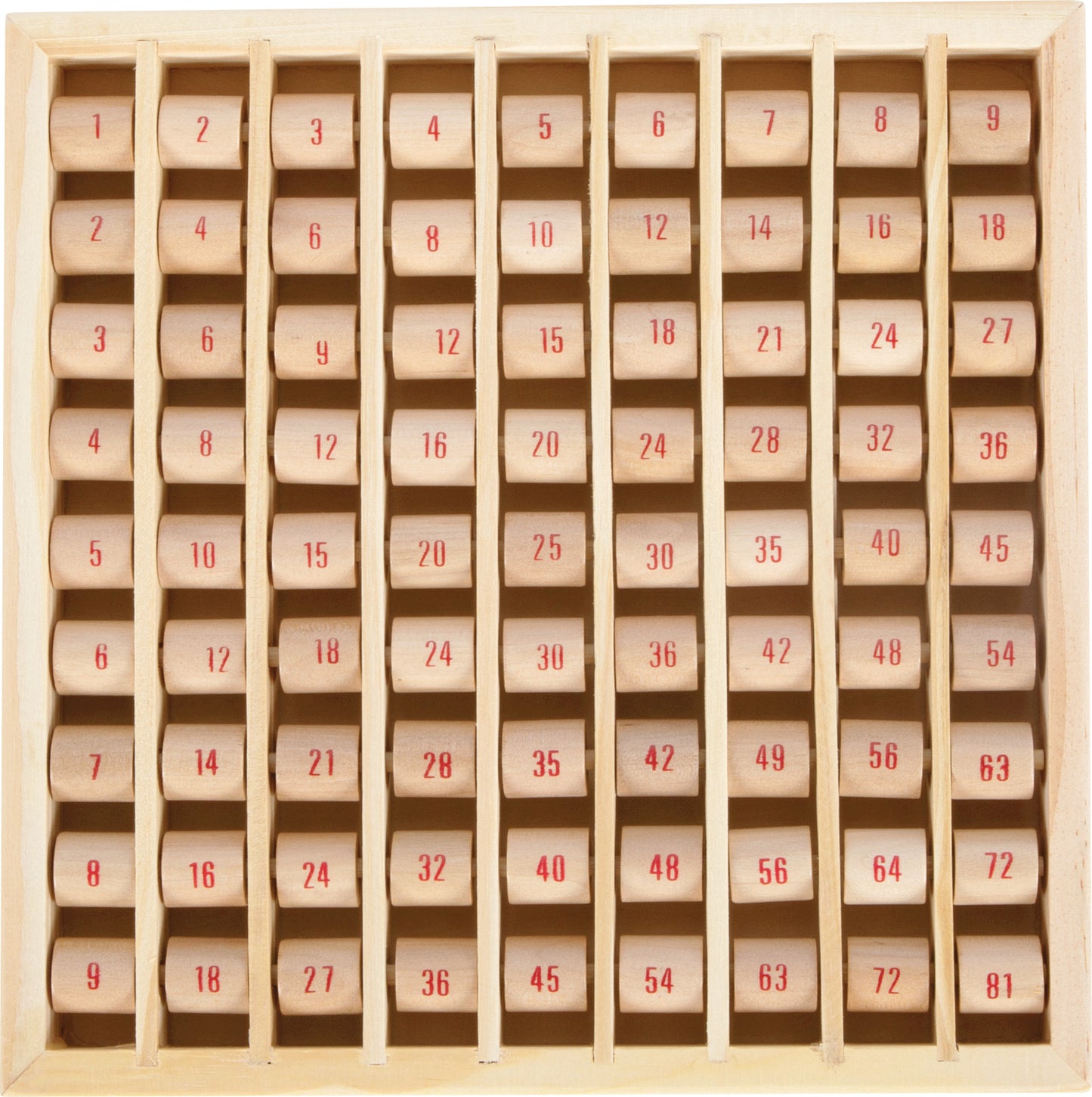 Multiplizier-Tabelle – Lernspielzeug und Tafeln, ab 6 Jahre, Holz, ca. 21 x 21 x 2 cm | small foot®