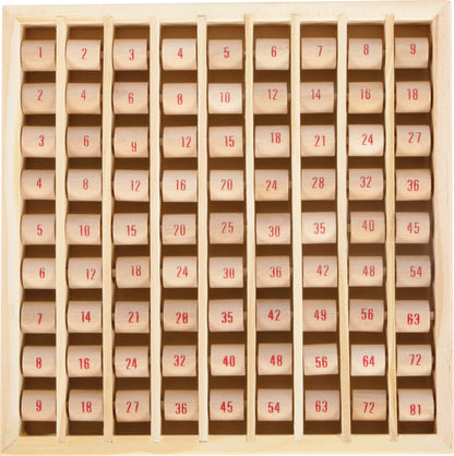 Multiplizier-Tabelle – Lernspielzeug und Tafeln, ab 6 Jahre, Holz, ca. 21 x 21 x 2 cm | small foot®