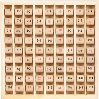 Multiplizier-Tabelle – Lernspielzeug und Tafeln, ab 6 Jahre, Holz, ca. 21 x 21 x 2 cm | small foot®