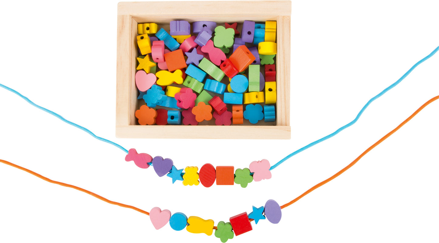 Fädelperlen kreativ – Perlen, Webrahmen & Bastelartikel, ab 3 Jahre, 84 Teile, ca. 13 x 10 x 4 cm | small foot®