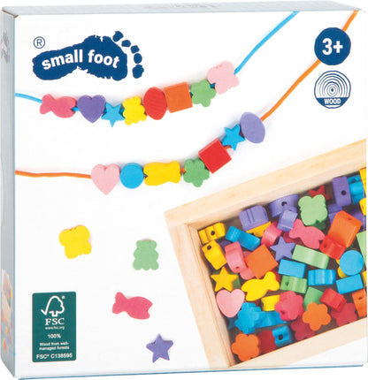 Fädelperlen kreativ – Perlen, Webrahmen & Bastelartikel, ab 3 Jahre, 84 Teile, ca. 13 x 10 x 4 cm | small foot®